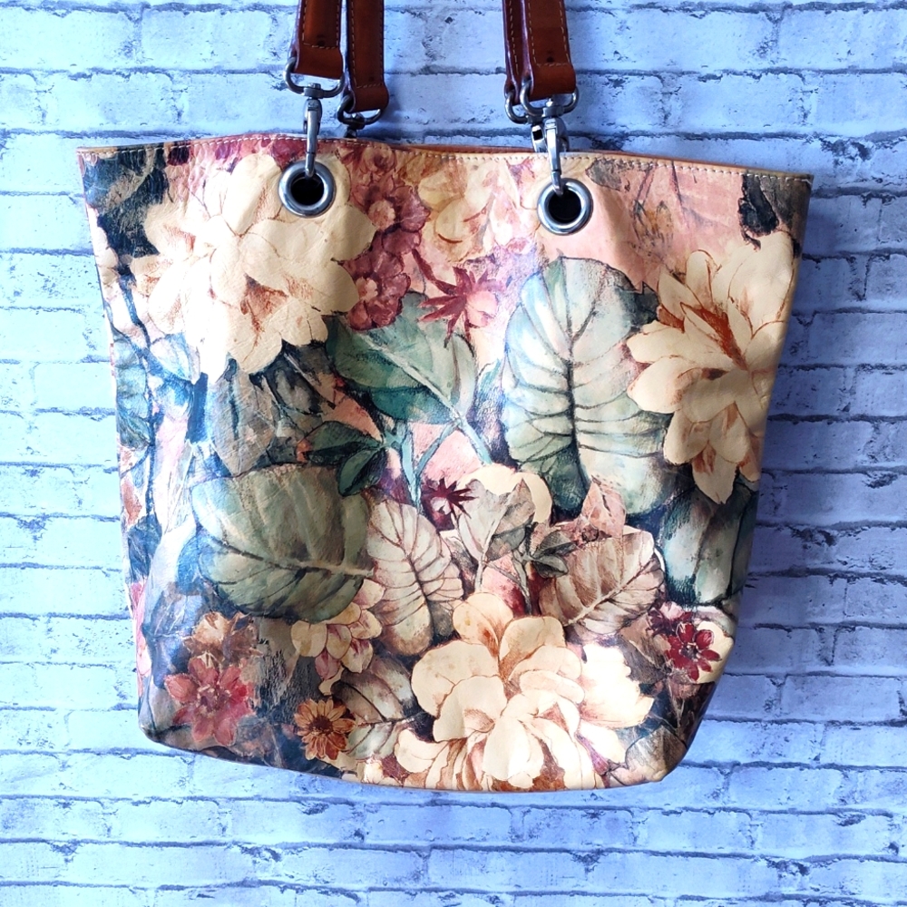 Maurizio Taiuti Printed Leather Tote - Picture 4 of 9